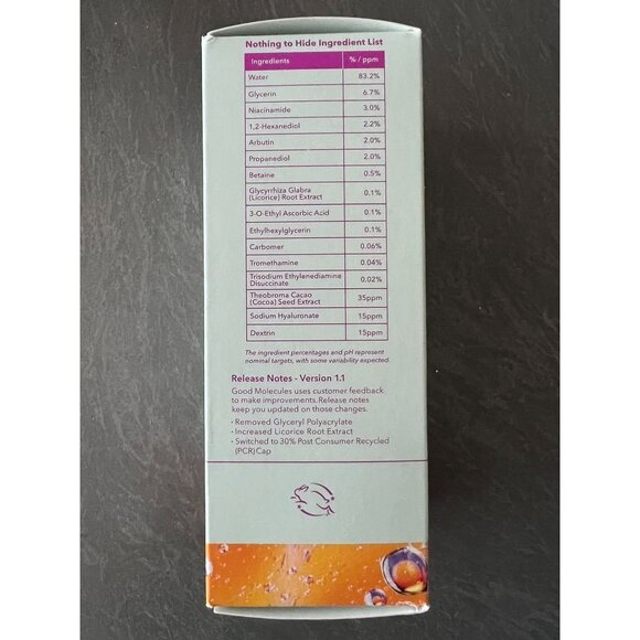 Good Molecules Niacinamide Brightening Facial Toner, Vit C - Size 4oz - Picture 3 of 3